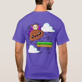 Pudding & Cute Skull with Back Print - Happy Jump T Shirt