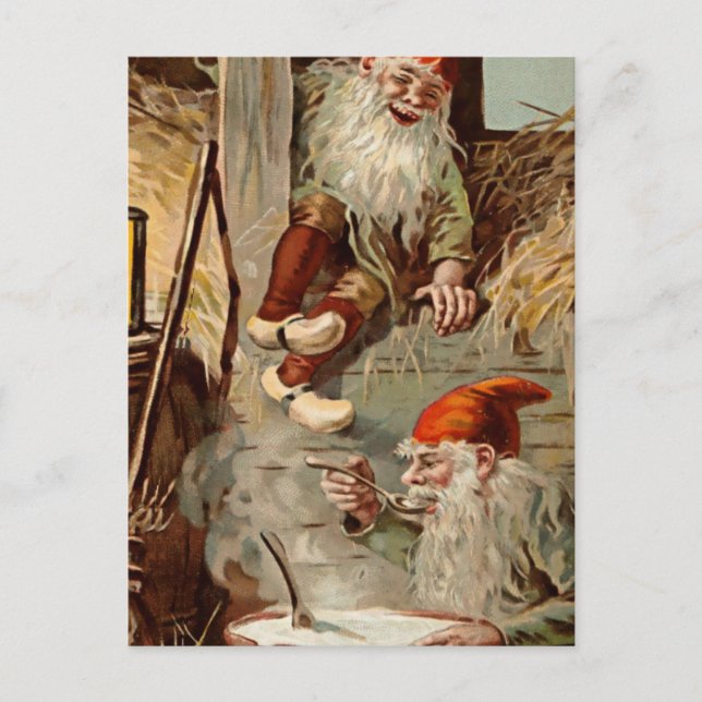 "Pudding in the Barn" av Jenny Nystrom Vykort (Framsida)