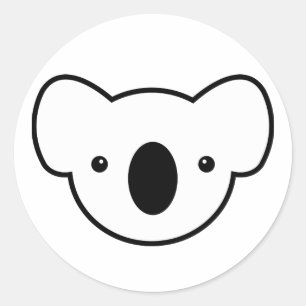 Pudding koalaen runt klistermärke
