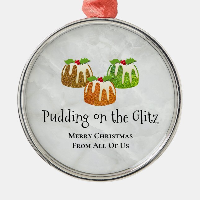 PUDDING PÅ GLANS Nyhet | Jul Julgransprydnad Metall (Framsidan)