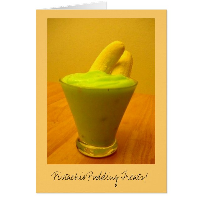 Pudding Treats! Hälsningskort (Framsidan)