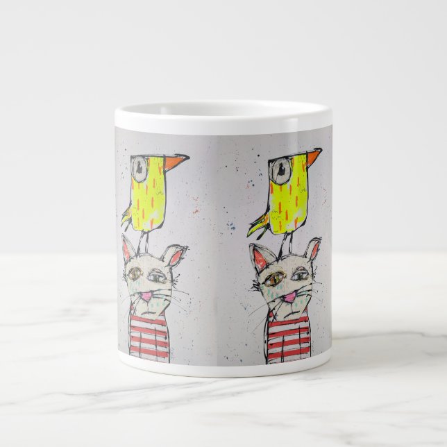 Puddy Cat & Canary Jumbo Mugg (Framsidan)