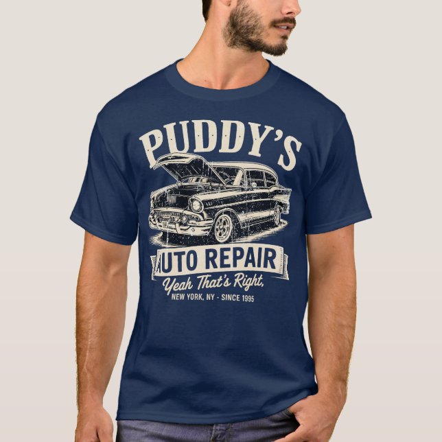 Puddys automatiska reparation t shirt (Framsida)