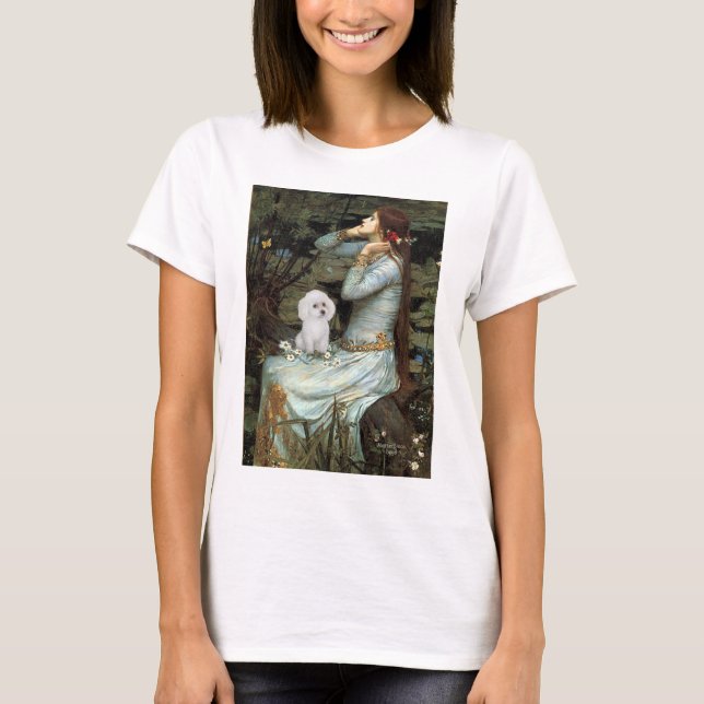Pudel (11W) - Ophelia sittande T Shirt (Framsida)