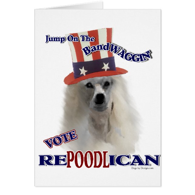 PUDEL Älskare-gåvor Hälsningskort (Framsidan)