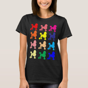 Pudel älskare hund popkonsgåva t shirt