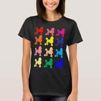 Pudel älskare hund popkonsgåva t shirt