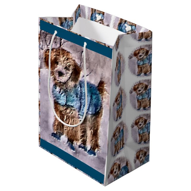 pudel Älskare jul (Baksidan Vinklad)