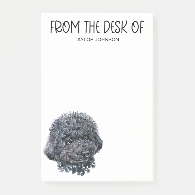 Pudel Älskare Post-it Block (Framsida)