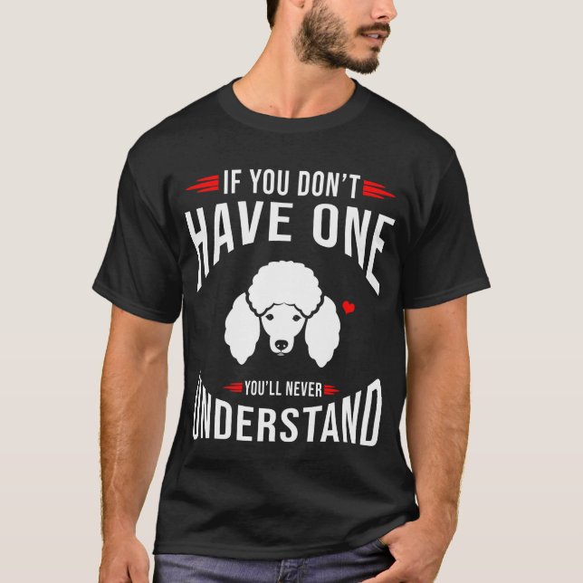 Pudel Älskare T Shirt (Framsida)