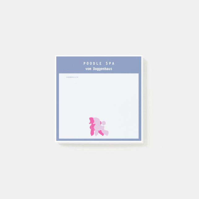 Pudel Anteckningar Post-it Block (Framsida)
