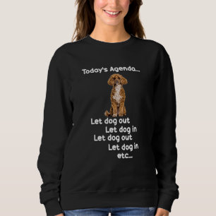 Pudel Apricot Brown hund gullig, söt roligt pet le T Shirt