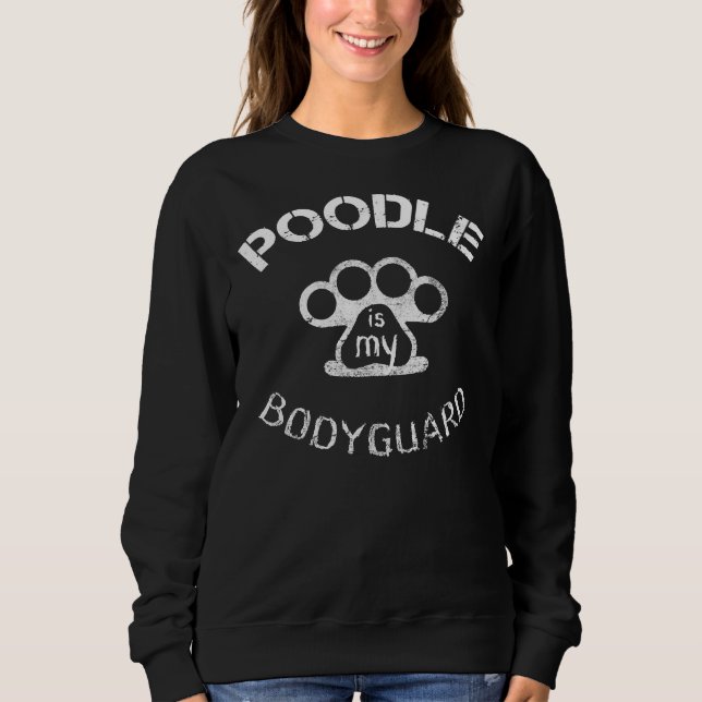 Pudel är min vaktvakt t shirt (Framsida)