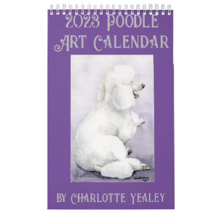 Pudel Art Calendar av Charlotte Yealey Kalender