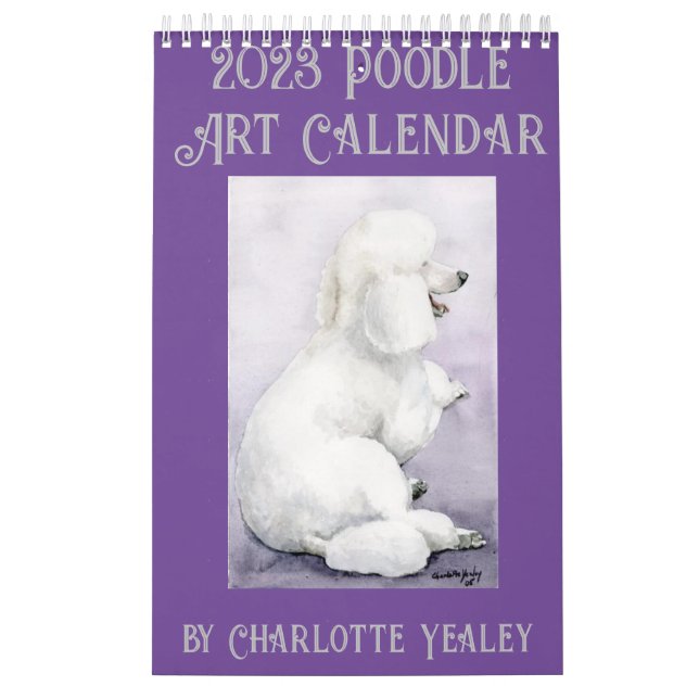 Pudel Art Calendar av Charlotte Yealey Kalender (Omslag)