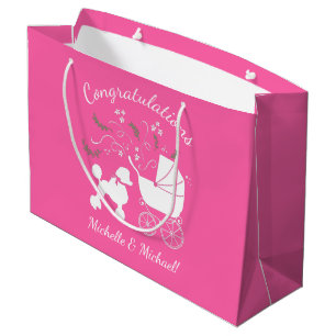 Pudel Baby Shower Rosa