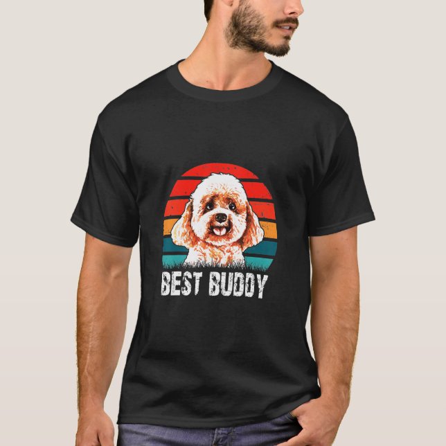 Pudel Birthday Best Buddy T Shirt (Framsida)