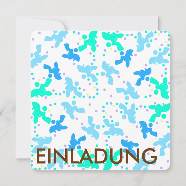 Pudel blå punktsmönster (Framsida)