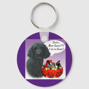 Pudel (blk) Halloween Candy Nyckelring