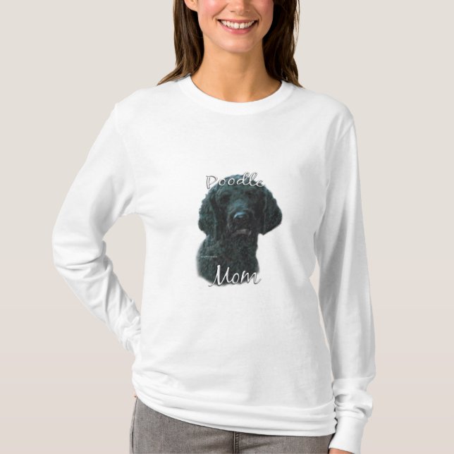 Pudel (blk) Mamma 2 T Shirt (Framsida)