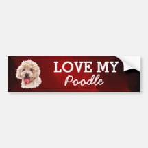 Pudel Bumper Sticker
