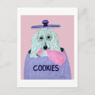 Pudel Cookie Tjuv Inbjudan Vykort