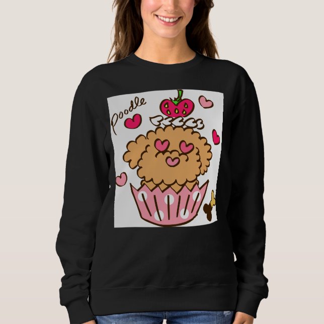Pudel Cupkaka T Shirt (Framsida)