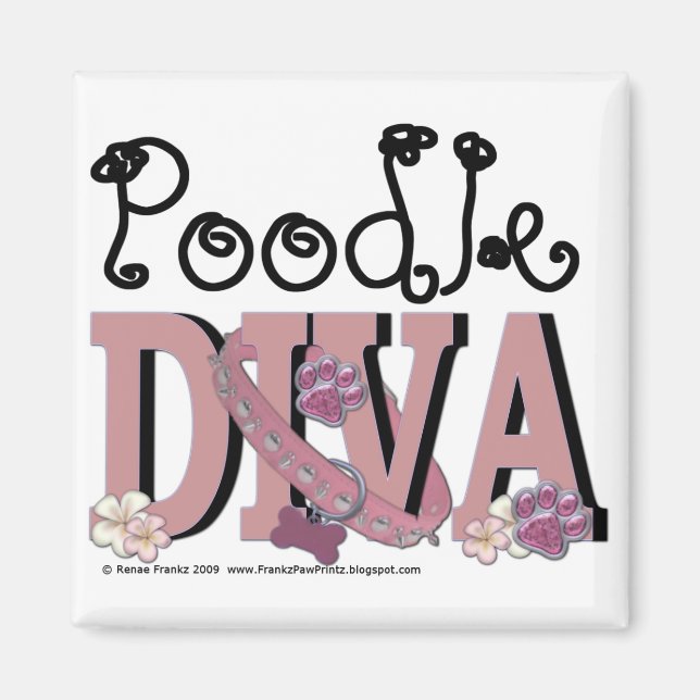 PUDEL DIVA MAGNET (Framsidan)