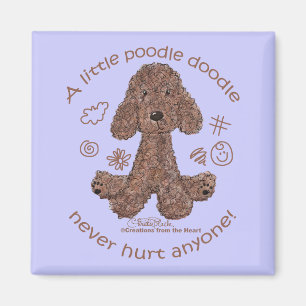Pudel Doodle Magnet
