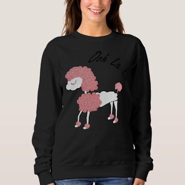 Pudel Doodle T Shirt (Framsida)