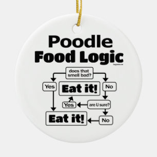 Pudel Food Logic Julgransprydnad Keramik
