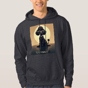 Pudel för fancy mode hund hoodie