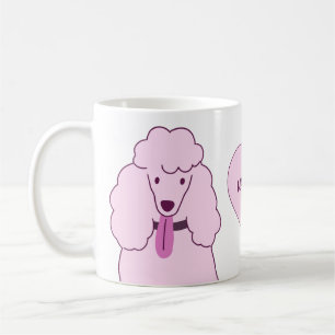 Pudel för Rosa av eget namn Kaffemugg