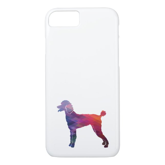 Pudel Geo Silhouette Lila Case-Mate iPhone Skal (Baksida)