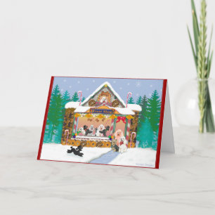 Pudel Gingerbröd - julkort Helgkort