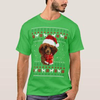 Pudel God jul Cute Pudel Hund T Shirt