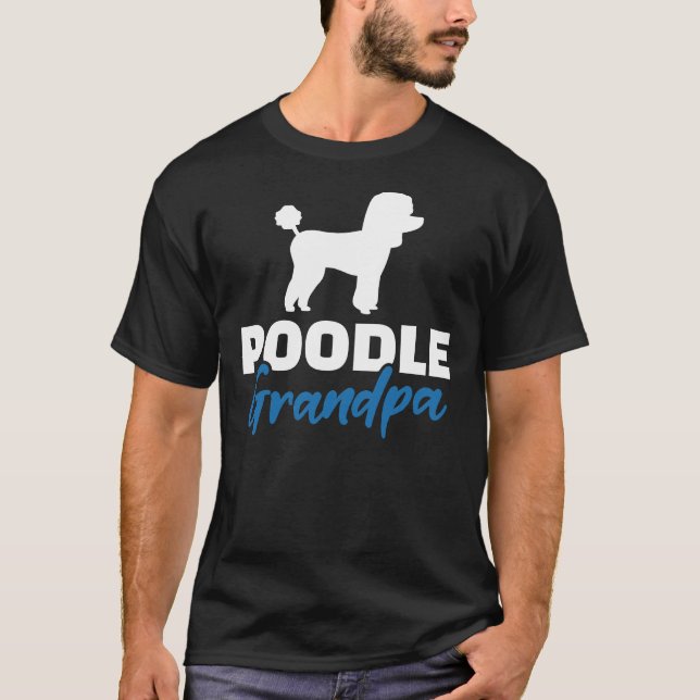 Pudel Grandpa T Shirt (Framsida)