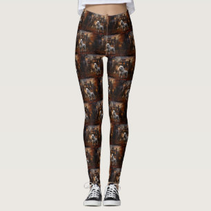 Pudel Halloween Scary Leggings