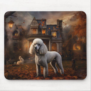 Pudel Halloween Skräckinjagande Musmatta