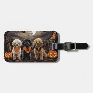 Pudel Halloween Spooky Bagagebricka