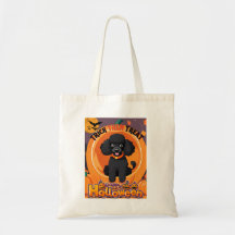 Pudel Halloween Tote