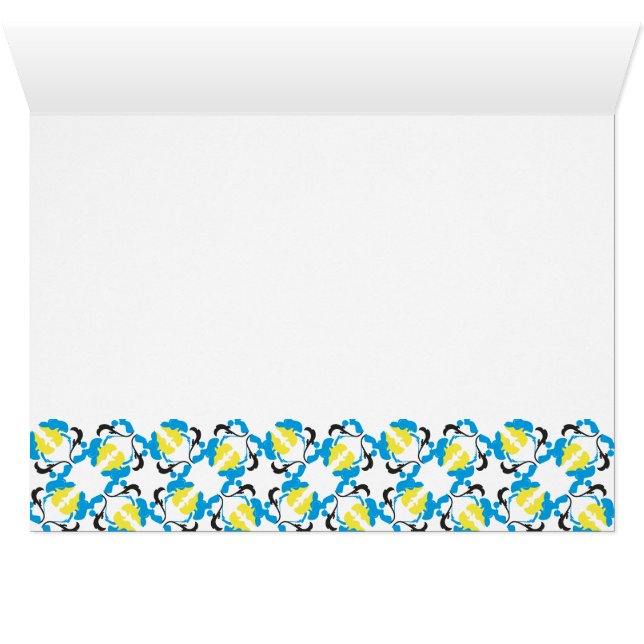 Pudel Hälsningskort (Insidan Horizontal (UnderSidan))