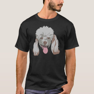 Pudel Head Animal Lover Keeper Pet Owner Whispere T Shirt