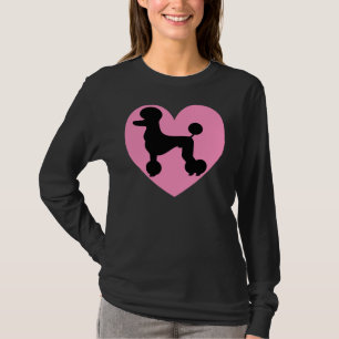 Pudel Heart Pudel Hund älskare T Shirt