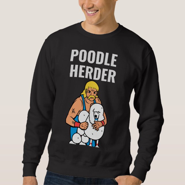 Pudel Herder Lång Ärmad Tröja (Framsida)