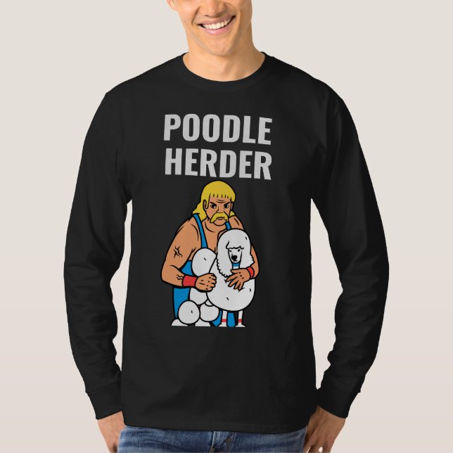 Pudel Herder T Shirt (Framsida)