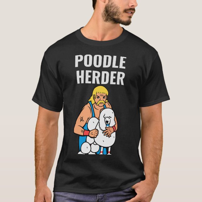 Pudel Herder T Shirt (Framsida)