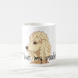 Pudel Hund älskare Pet Hundar Tassar Kaffemugg