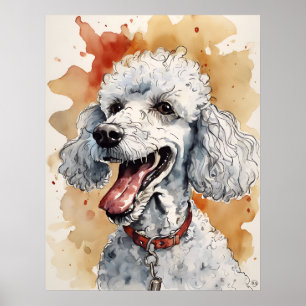 Pudel - Hund Art-utskrift Poster
