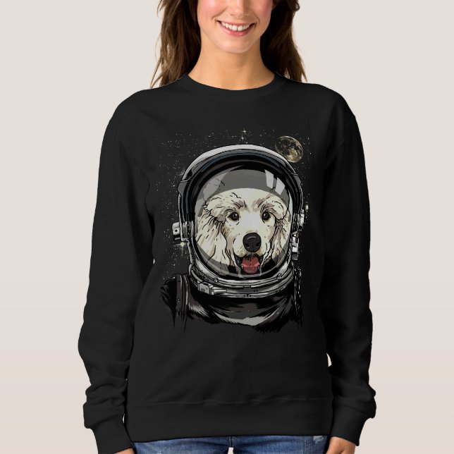 Pudel Hund Astronaut Space Exploration Astronomy L T Shirt (Framsida)